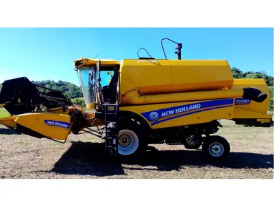 LOTE 001 - 01(uma) colheitadeira, marca New Holland, modelo TC 4.90, n.º de série 47CSSS00318, n.º de chassi HCCYTC49AMCL10037, potência 207 vc, ano 2021, cor amarela; e 01 (uma) plataforma, modelo PL 20, n.º de série 9F722000261, n.º de chassi HCCB20FNCMCL21399 20 pés, ano 2021, cor amarela.