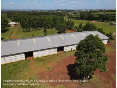 LOTE 000 - Área de terras medindo 4ha37a88ca, situado no 1º distrito do município de Santiago, no lugar denominado Rincão das Guabirobas. Conforme laudo de avaliação, foi edificado um prédio de alvenaria, pré-moldado, com aproximadamente 2.000m² de área construída, semi acabado, faltando colocação de aberturas e piso, ainda não averbado na matrícula. Inscrito sob a matrícula nº 28.489 do CRI de Santiago/RS.